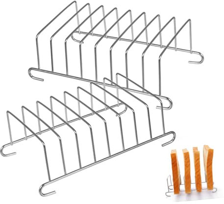 TEHAUX 2Piezas Rejilla Inoxidable Freidora de Aire de Accesorios Multiusos Hornear y Pan Compatible con Mayoría de Freidoras de Limpiar