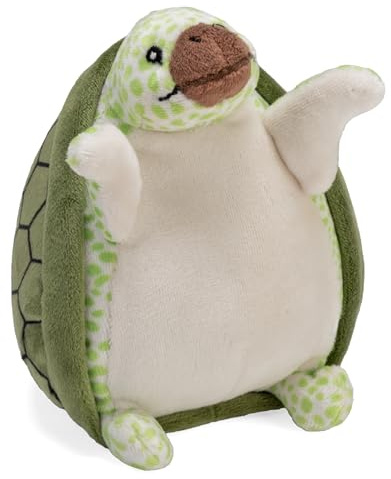 Wild Republic Flipkins Green Sea Turtle, Stofftier, 12 cm, Plüschtier, Füllung aus recycelten Wasserflaschen