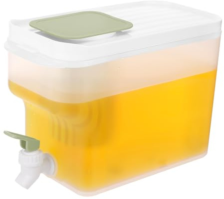 4L Drink Dispenser with Tap, Fridge Beverage Water Dispenser Leak Proof | Spigot Plastic Cold Drink Juice Beverage Dispenser Jug for Party Drink Juice Iced Tea Lemonade Cold Brew