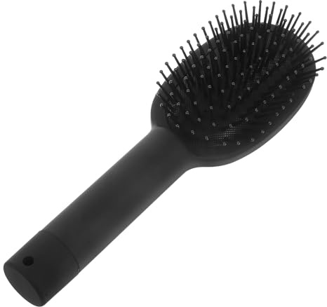 BCOATH Stylish Hairbrush Flask with Hidden Compartment and Multifunction Plastic Stash Comb Box, Portable Hair Comb Storage Container for Travel with Creative Simple Design