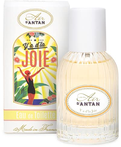 Parfum Femme De Marque Un Air d'Antan JOIE, Notes Florales De Grasse: Fleur d'Oranger, Pétales de Rose, Brin de Muguet – Eau de Cologne Eau de Toilette Femme Pour un Réveil Matinal Plein de Peps