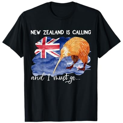 New Zealand is calling, and I must go... Neuseeland Geschenk T-Shirt
