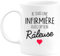 quotedazur - Mug Je Suis Une Infirmière Avec Option Râleuse - Cadeau Humour Pour Une Collègue Femme Infirmière - Tasse Idéale Pour Noël, Anniversaire, Départ Retraite, Mutation, Nouveau Poste