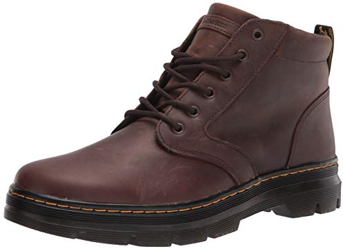 Dr. Martens Pelle Bonny, Stivali alla Moda Unisex-Adulto, Crazy Horse Marrone Scuro, 43 EU