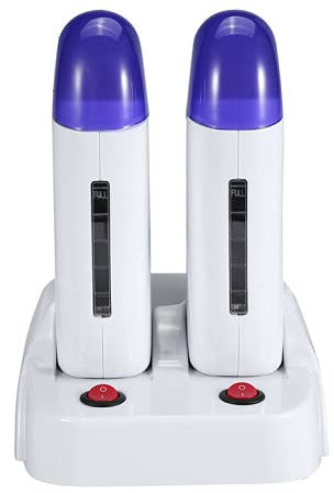 EUNEWR Electric Wax Heater Wax Heater Starter Kit & Wax Pot Machine Professional Full Kit,Salon Quality Painless Hair/Eyebrow Removal Waxing,Roll-on Waxing Melter for Women's Hair Removal