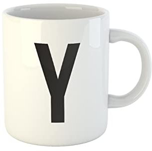 clothinx Geschenk Tasse mit Buchstaben Y - Buchstabentasse - Anfangsbuchstabe - Initiale - Kaffeebecher - Teetasse - individuelles Geschenk - persönliche Geschenkidee Geschenk für Büro oder Zuhause