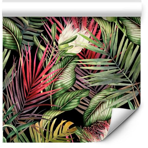 murando - Tapete selbstklebend 10m Wandtattoo dekorative Möbelfolie Dekorfolie Fotofolie Panel Wandaufkleber Wandposter Wandsticker - Natur Botanik Dschungel b-B-10086-j-a