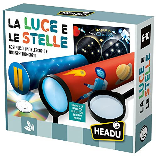 Headu La Luce E Le Stelle Costruisci E Scopri Un Telescopio E Uno Spettroscopio It53825 Gioco Scientifico Per Bambini 6-10 Anni Made In Italy