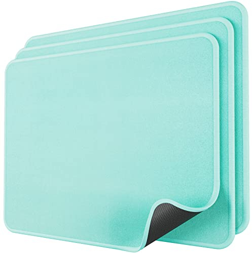 KTRIO Mauspads, 275×215mm Mousepads [30% Größer] mit Vernähte Kanten, wasserdichte Maus Pads mit Rutschfester Gummierte Unterseite Waschbar Verschleißfest Strapazierfähig Mauspads, (Grün)