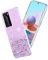 Yarxiawin Cover per Huawei P40 Pro Glitter Rosa, Brillante Custodia Silicone Trasparente Morbida Sottile Elegante Case Leggero Regalo per Donne (Viola)