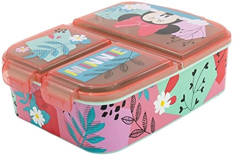 Stor BROTDOSE MIT MEHREREN FÄCHERN | MINNIE MOUSE MOUSE BEING MORE MINNIE MOUSE, Bunt