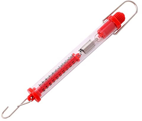 2 Stück Federwaage Zylinderdynamometer mit 5 Newton Messbereich Kunststoff
