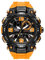 Boosns Orologio da Uomo Sportivo LED Digitale Analogico Quarzo Doppio Tempo Impermeabile Outdoor Militare Orologi da Polso (Arancione)