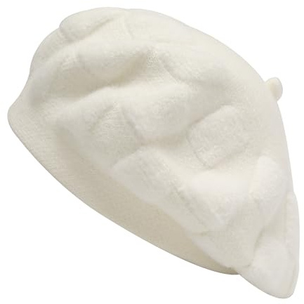 ZLYC Gorro para Mujer | Suave y denso, estilo clásico de París, trajes diarios a juego, paseo por la galería de café de la ciudad