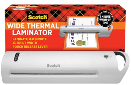 Scotch Thermal Laminator, Extra Wide 13 Inch Input, Ideal for Teachers, Small Offices, or Home (TL1302X)