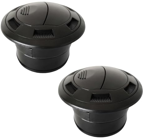 zingking 2 termoventilatori da 75 mm per auto, bus, camper, caravan, universale, accessorio per auto, interni, riscaldamento, coperchio di ventilazione Outletr
