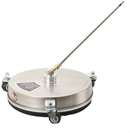 Lfhelper 15-Inch Pressure Washer Surface Cleaner, 4000 PSI Rotary Patio Surface Cleaner Pressure Washer, Heavy-Duty Design for Concrete, Tile, and Stone Cleaning