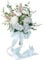 Fouriding Hochzeit Braut Blumenstrauß,Künstliche Hand Blumen Rosen Brautstrauß Brautjungfer für Zeremonie Jahrestag Partei Braut Dusche Dekoration Hochzeit Sträuße (Weiße Rose)