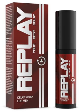 INTIMATELINE | Replay – Intimverzögerungsspray für Männer mit desensibilisierender und feuchtigkeitsspendender Wirkung, verlängert die Dauer des Geschlechtsverkehrs, 20 ml
