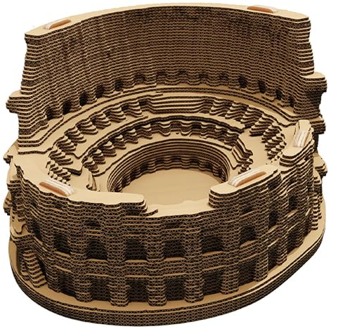 Cartonic Kolosseum – Rom – Italien – Konstrukteur aus Karton 3D – Maßmodell – Geschenk für Erwachsene und Kinder – Architekturfigur – Puzzleset