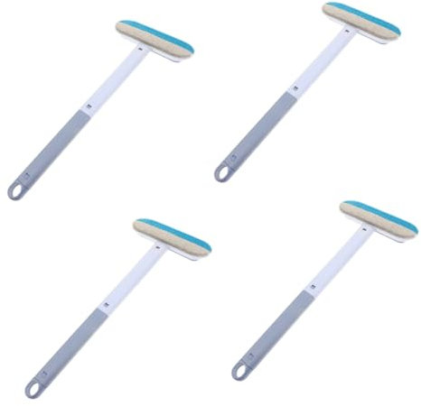 WOONEKY 4stücke Bürste Für Hunde Und Katzen Effizienter Tierhaarentferner Für Möbel Kleidung Und Teppiche Wiederverwendbare Und Kompakte Haarbürste Rauchblau