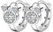 HinDaLi Ohrringe Silber 925 für Frauen Mädchen Ohrring Creolen Silber Mini Maus mit Zirkonia Ohrringe Damen Silber Ohrring aus Silber Creolen Damen Klein Kreolen Knorpel Ohrschmuck Kinder