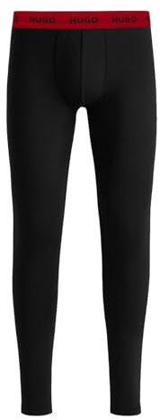 HUGO Herren Lange Unterhose Unterwäsche Long Pant Long John, Farbe:Schwarz, Wäschegröße:2XL, Artikel:-001 Black