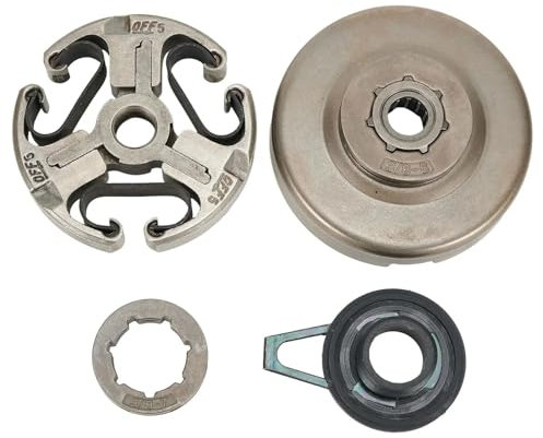 Vuzmode Kit d'assemblage de tambour d'embrayage, for Husqvarna, 372 372XP 371 365 362, tronçonneuse, tondeuse à gazon, pignon d'embrayage, jante, roulement à aiguilles, engrenage à vis sans fin ensemb