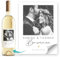 SpecialMe® Weinetiketten personalisiert mit Foto Namen und Hochzeitsdatum Geschenk Braut Bräutigam Weiss unisize