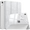 MoKo Case for iPad (A16) 11th Generation 2025/10th Gen 2022, Sparkly iPad 11/10.9 inch Case, Slim Stand Glitter Cover with Shiny Clear TPU Back Shell, Support Touch ID, Glitter White Silver