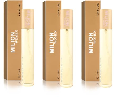 NAINA Damenparfüm Set Milion Women 3x 33ml Eau de Parfum Spray | Inspirierte Parfüm Damen Set, Parfümfläschchen Flakon, Einzigartiger Duft und Dufterlebnisse