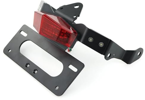 Plate Holder Side License Bracket License Registration Plate Holder Fit For Kawasaki Vulcan S 2015-2024 Fit For Vulcan Cafe 2018-2023 Rear Tail Tidy Fender Eliminator.(Red)