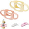 DXPETA 4 Pcs Mam Bottle Handles, Mam Handles for Bottles, Dummy Clips, Mam Dummy Clip, Soother Clips, for Baby Pacifiers, Bib Clips, for Easy to Clean Custom Fit