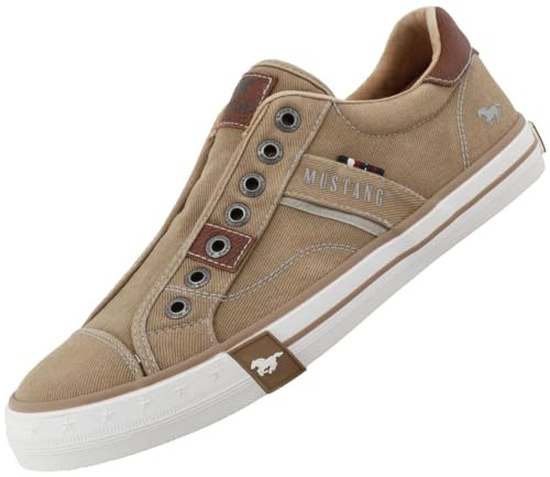 MUSTANG Herren Canvas Sneaker mud EU 47 mud EU 47