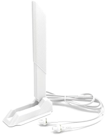 Gintai WiFi 7 Antenna per ASUS ROG Crosshair X870E/STRIX B850 B860 X870 | Z790 Z890/per Maximus Z890 Z790 WLAN Amplificatori WiFi 7 Scheda Gaming Tri-Band 12dBi Bluetooth 5.4, Base Magnetica (Bianca)