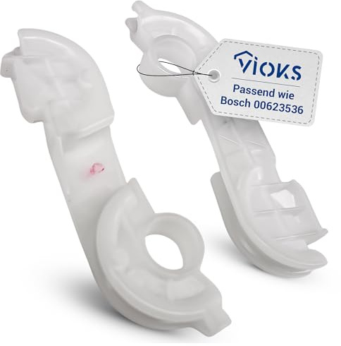 VIOKS 2x Seilzugführung Links Rechts Geschirrspüler Ersatz für Bosch 623536 | Führungen Seilzug Führung Führungsschiene, ersetzt 00623536 00611372, für Balay Constructa Gaggenau Spülmaschine Türkabel