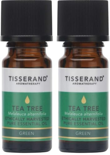 Tisserand - Tea Tree Ethically Harvested Essential Oil - Massage, Aromatherapy, Diffuser and Skin Oil with Vibrant and Green Aroma - 100% Natural Pure - 9ml (Pack of 2)