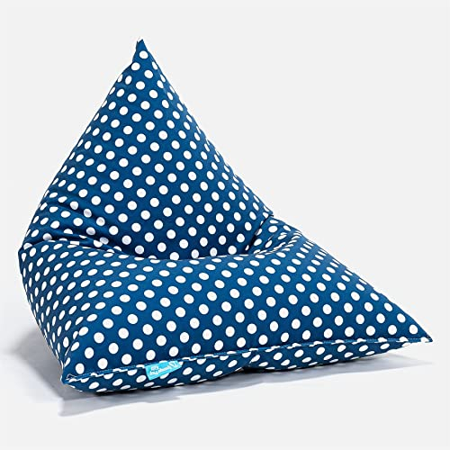 Lounge Pug, Kinder Sitzsack Gaming, Kindersessel, Druck Blau Getupft