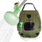 FiNeWaY Premium 20L Chauffage Solaire Camping Douche Eau Chaude avec Température Thermomètre 45°C - Tuyau Amovible On/Off Tête - Pour Camping Randonnée Bain Eté Jardin Douche 5 Gallons