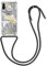 kwmobile Necklace Case kompatibel mit Huawei P30 Lite Hülle - Silikon Cover mit Handykette - Gelb Grau Transparent Dschungel