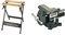 BLACK+DECKER WM301, Banco de Trabajo Workmate Bambú y Acero, Diseño Compacto, Carga Máxima 160 kg, Stanley 1-83-065, Tornillo de Banco de Carga Ligera Maxsteel 100 mm, 25.9 x 13 x 16.5 cm