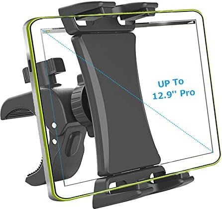 YFYFHR Tablet Holder Mount for Spin Bike, Phone iPad Holder Stand Exercise Bike Handlebar Mount For Stationary Bicycle, Treadmill, Microphone Stand, Fit for iPhone iPad/Pro Mini/Air 4.7-11.9 Device
