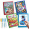 Wisplye Wassermalbuch, Magic Water Colouring Book mit Wasserstifte, Kinder Malen und Malbuch Reiseaktivitäten Doodle Lernspielzeug Geschenk für Jungen Mädchen ab 3-8 Jahre, 4 Stücke