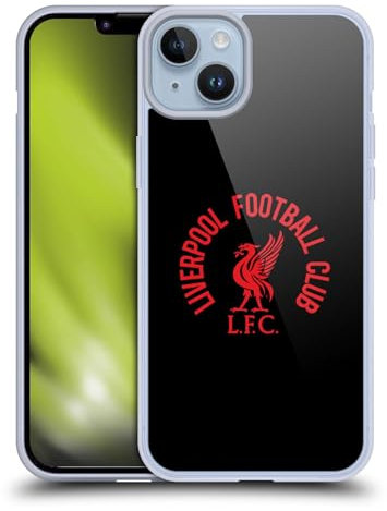 Head Case Designs Offizielle Liverpool Football Club LFC Rot Und Schwarz Liver Bird Soft Gel Handyhülle Hülle kompatibel mit Apple iPhone 14 Plus