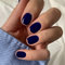 Sethexy Kurze Quadratische Nägel zum aufkleben Glänzend Reine Farbe Press on Nails 24Pcs Acryl Falsche Nägel für Frauen und Mädchen