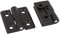 PATIKIL 50x50mm Sfera Cuscinetto Cerniera, 2pz Alluminio Cerniere per Casa Porta, Nero