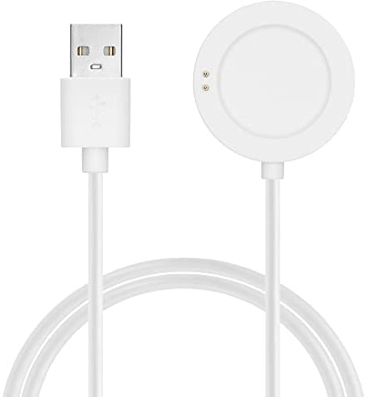 kwmobile USB Kabel Charger kompatibel mit Xiaomi Watch S2 (42mm / 46mm) Ladekabel - Smart Watch Ersatzkabel - Fitnesstracker Aufladekabel in Weiß