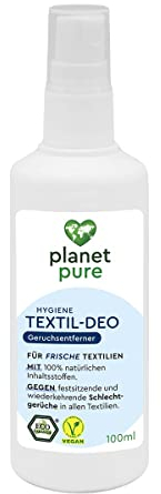 PLANET PURE Hygiene Textil-Deo für frische Textilien 100% natürlichen Inhaltsstoffe 100 ml