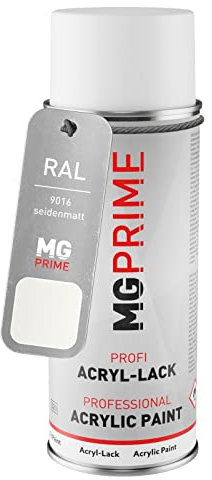 RAL 9016 Blanc signalisation/Traffic white Bombe aérosol 400 ml mat satiné séchage rapide