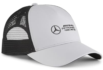 PUMA Standard Mercedes Formel 1 Trucker Cap, Silber, Einheitsgröße